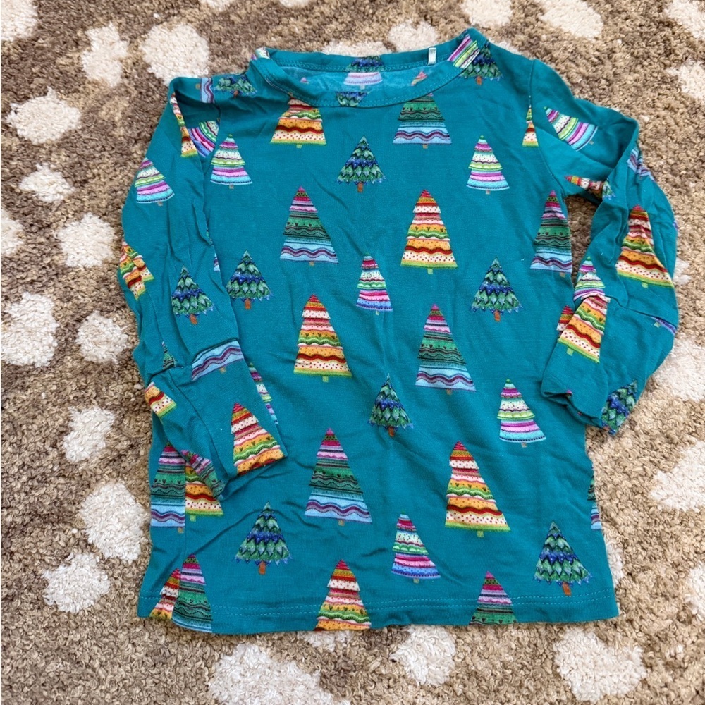 Posh Peanut Christmas Tree Pajamas 12-18 mo - Picture 2 of 8